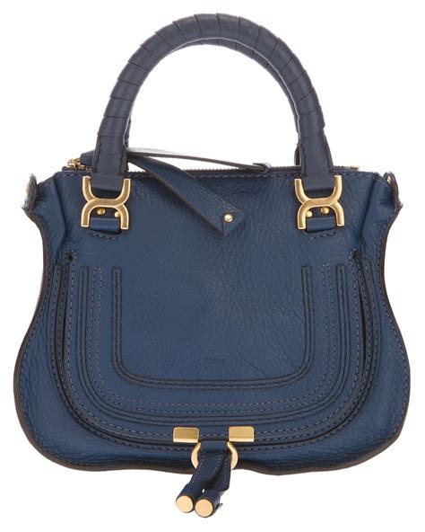 chloe mini marcie bag blue|Meer.